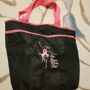 Black and Pink Tote Bag